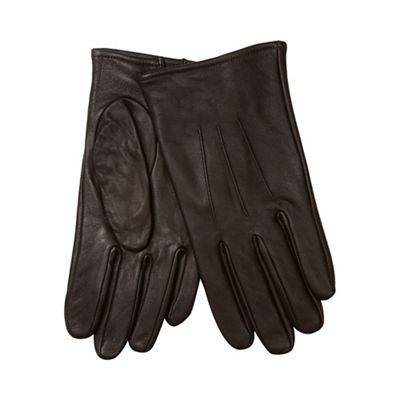 The Collection Brown leather gloves